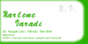 marlene varadi business card